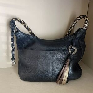 Brighton Barbados Braided Strap Hobo Bag